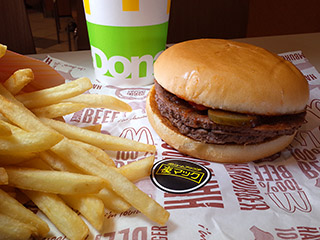 マクドナルドの倍ハンバーガー